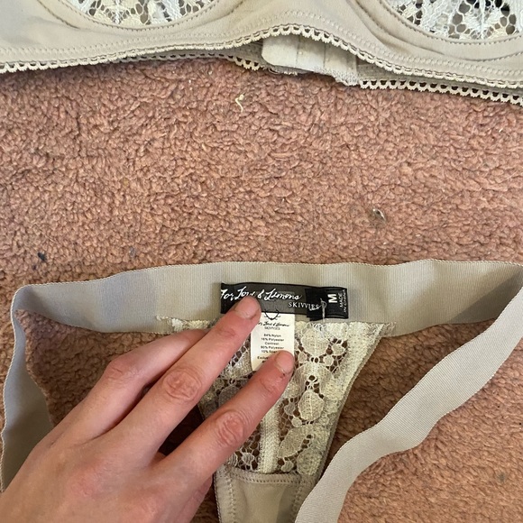 For Love and Lemons Skivvies Bra and Underwear Set - Picture 3 of 6